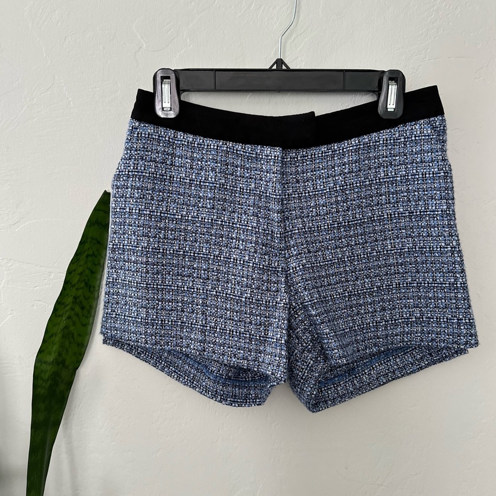 H&M Blue Tweed Shorts